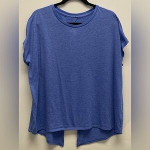 4 for $25 🍒 Spalding Casual Blue Women's Top Diamond Cut Back Size 1x